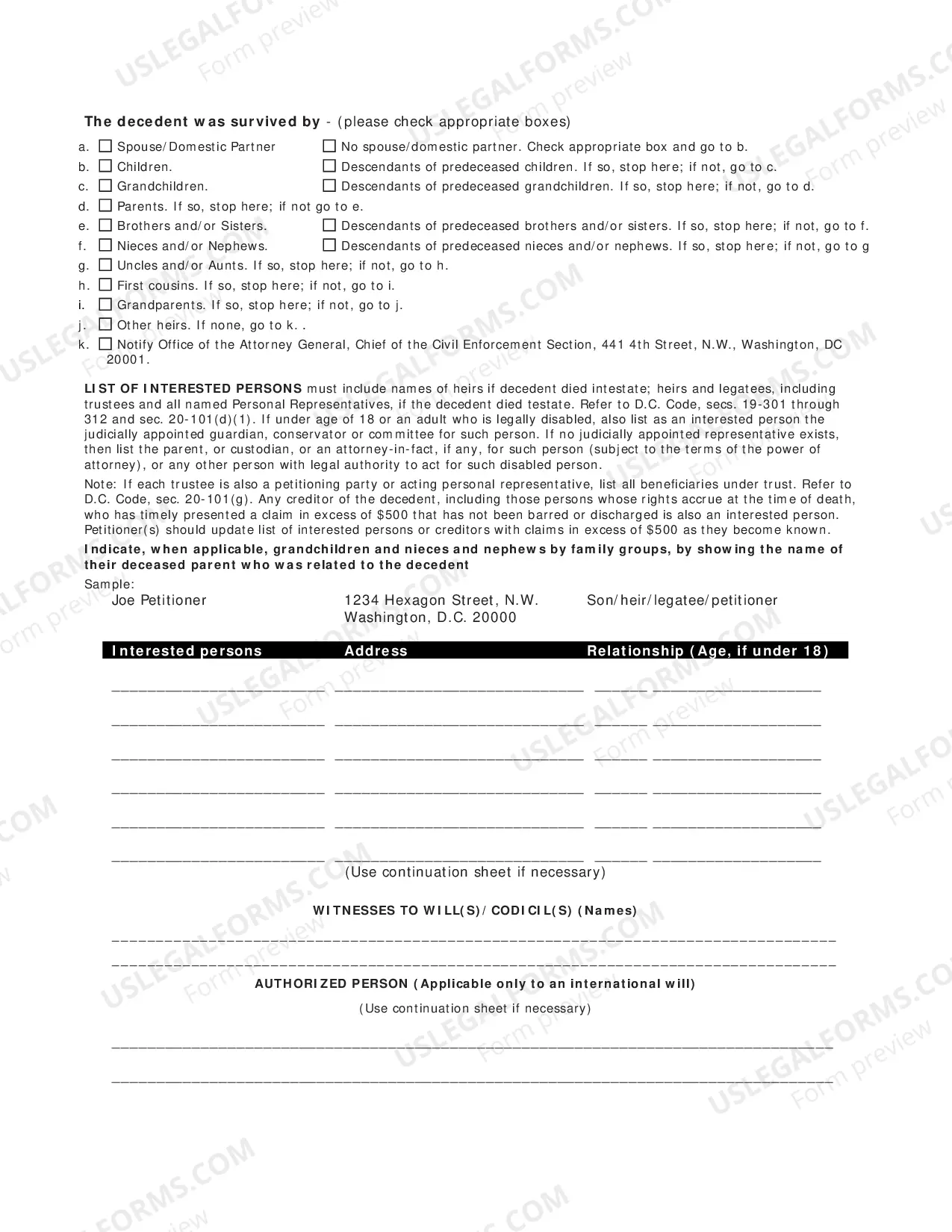 Preview Petition For Probate - For Decedents Dying On Or After July 1, 1995 To The Present
