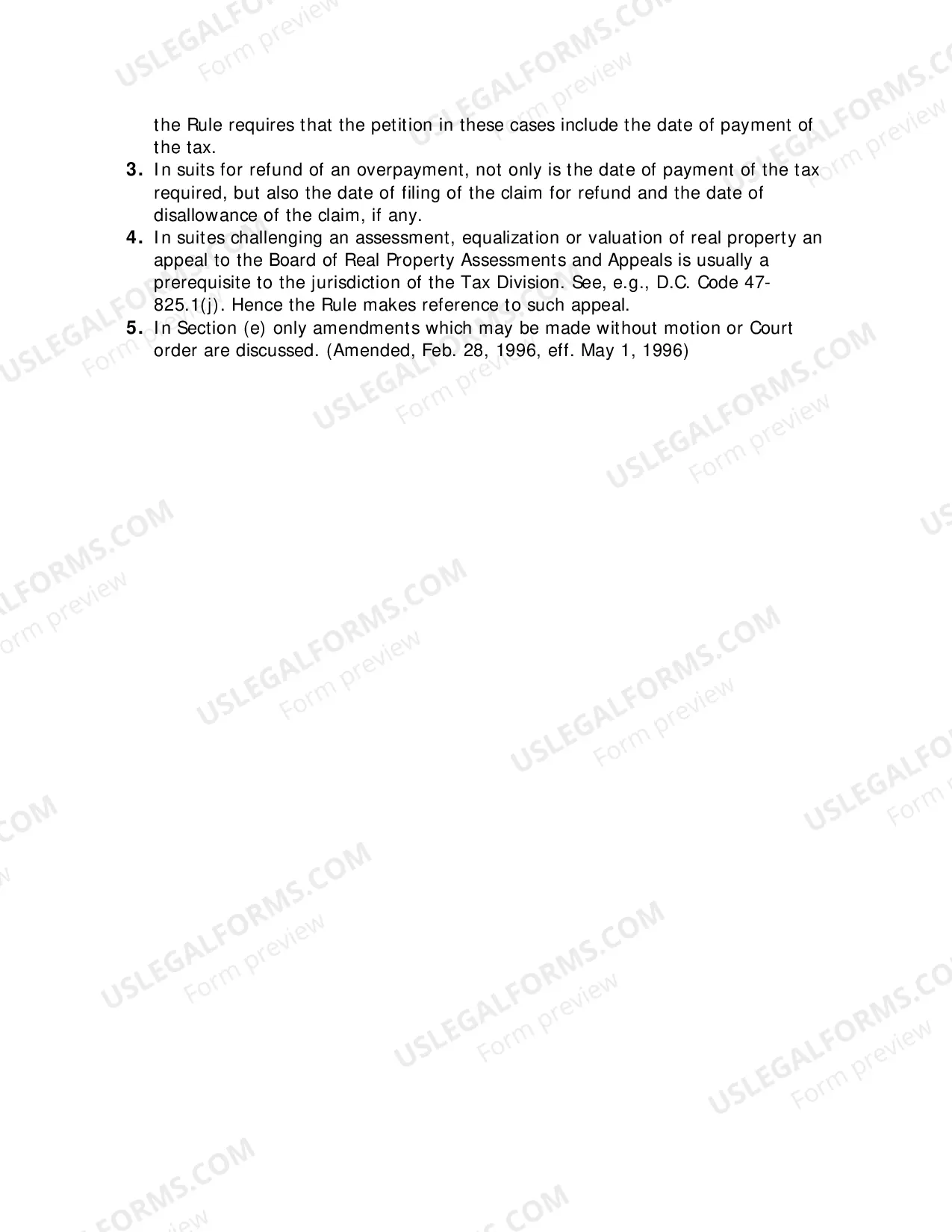 Preview Sample Real Property Tax Petition