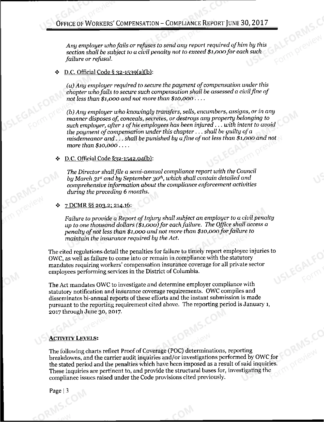 Preview Semi Annual Compliance Report