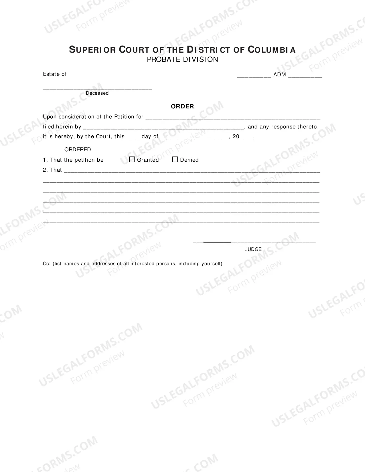Preview Petition For Payment of Claim Pursuant To DC Code SEC 20 909(a)