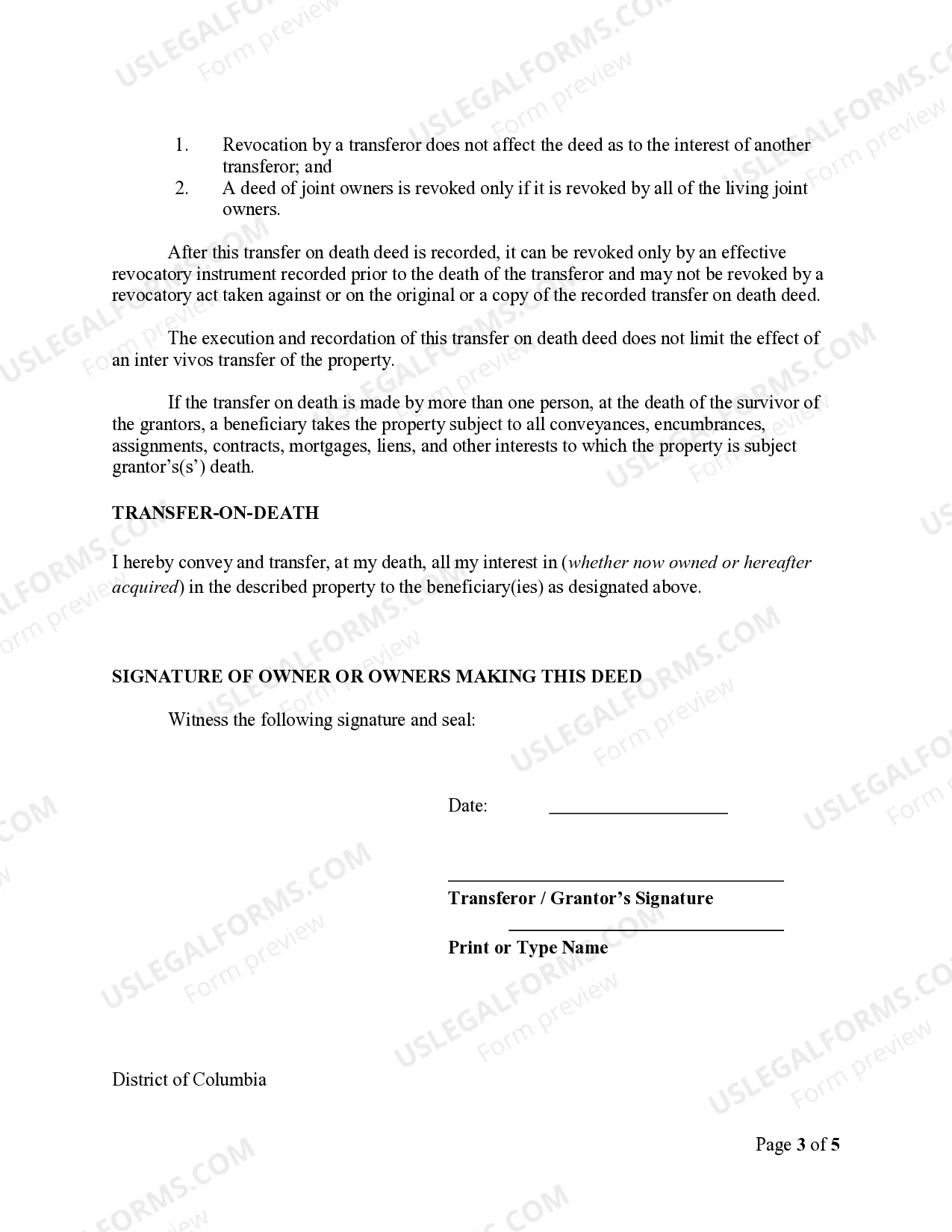 Preview Transfer on Death Deed or TOD - Beneficiary Deed for Individual to Two Individuals