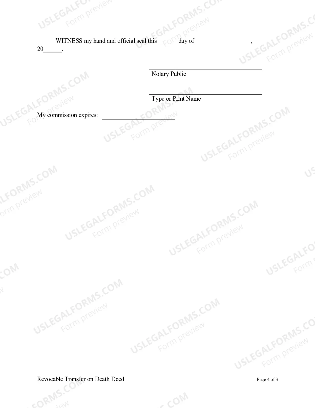 Preview Transfer on Death Deed or TOD - Beneficiary Deed for Husband and Wife to Two Individuals