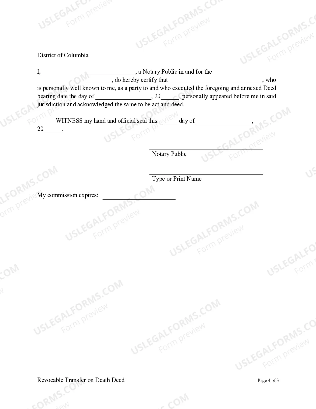 Preview Transfer on Death Deed or TOD - Beneficiary Deed for Husband and Wife to Multiple Individuals