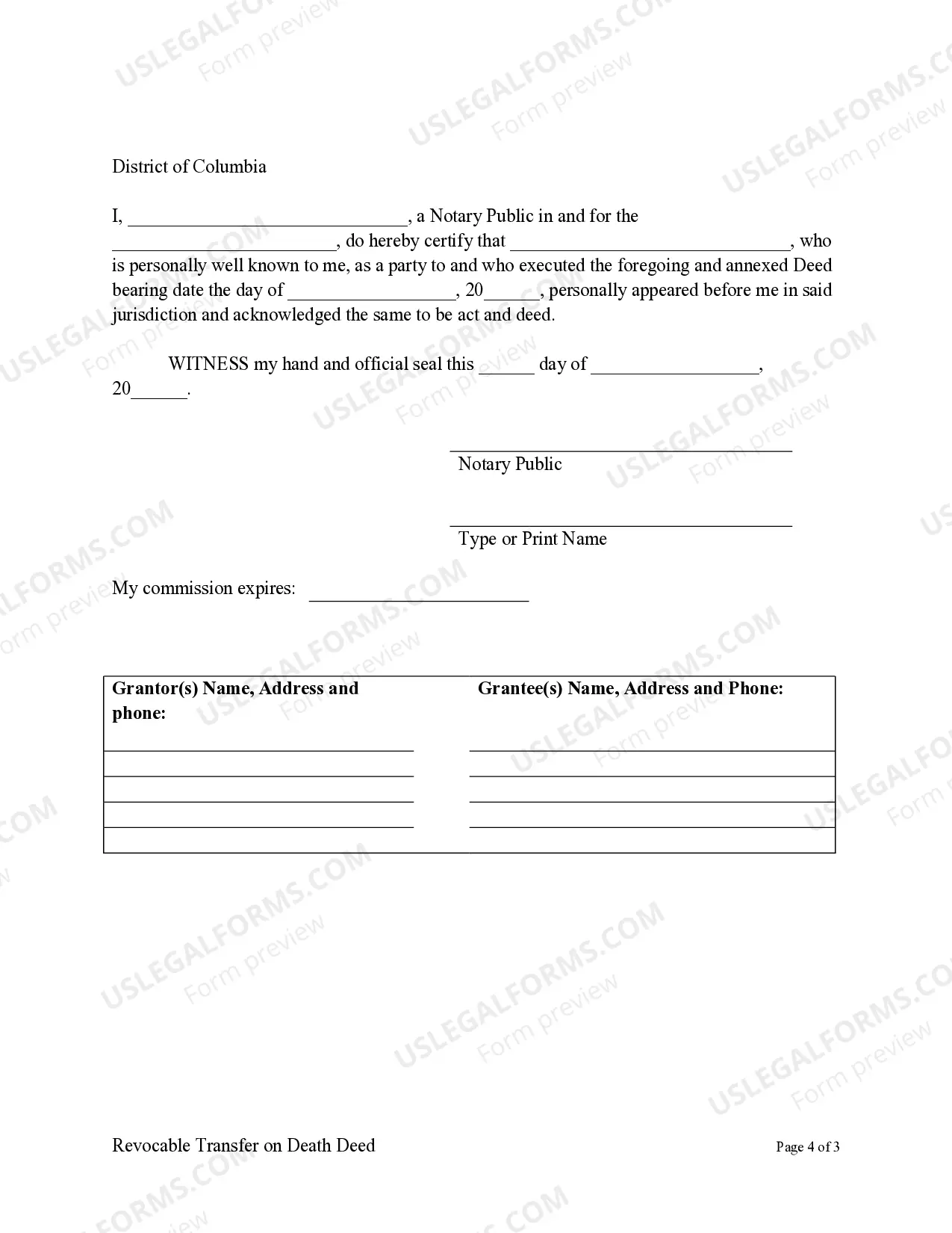 Preview Transfer on Death Deed or TOD - Beneficiary Deed for One Individual to Multiple Individuals