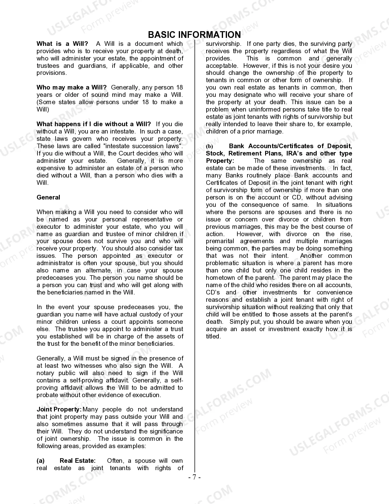 Preview Last Will and Testament for Married Person with Minor Children from Prior Marriage