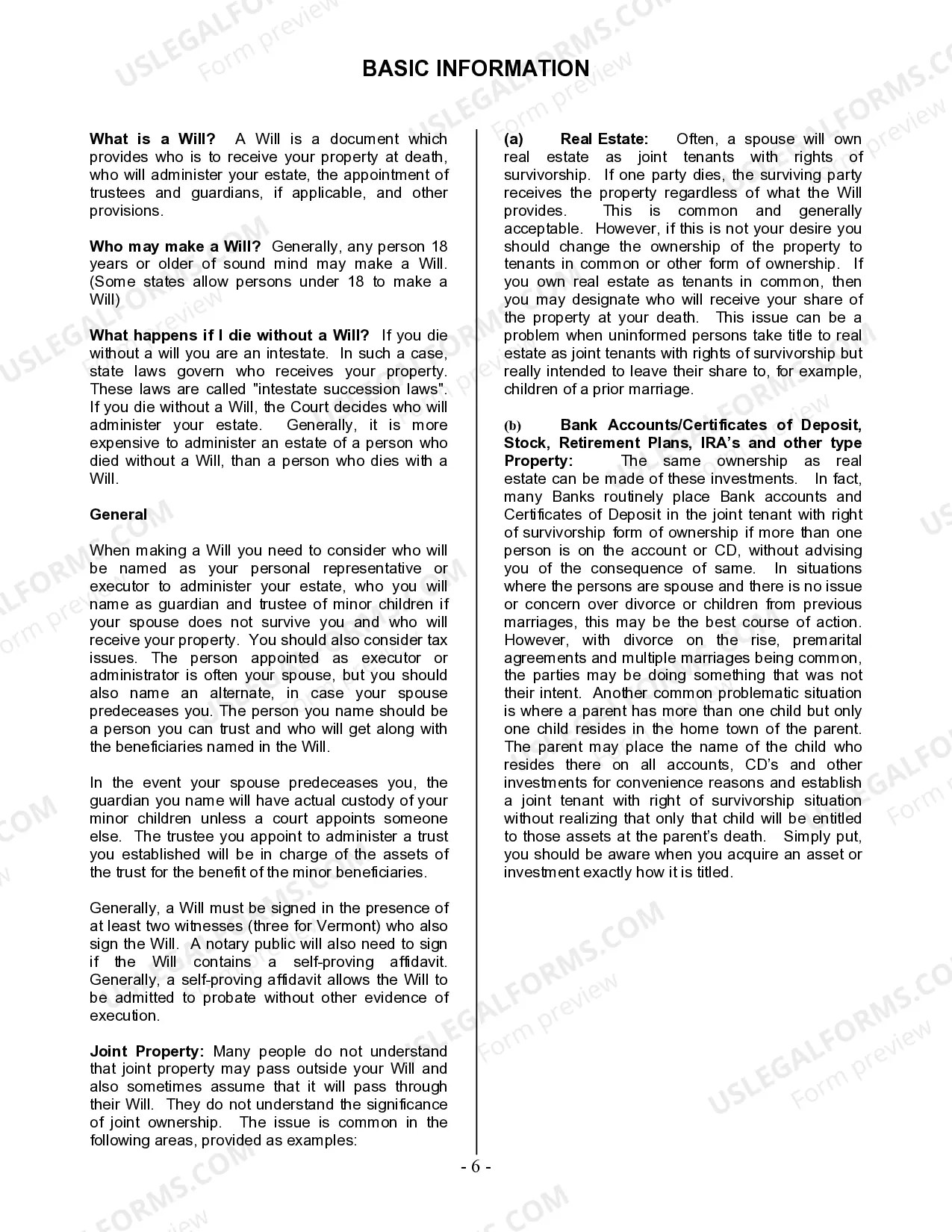 Preview Last Will and Testament for Divorced Person Not Remarried with Adult and Minor Children