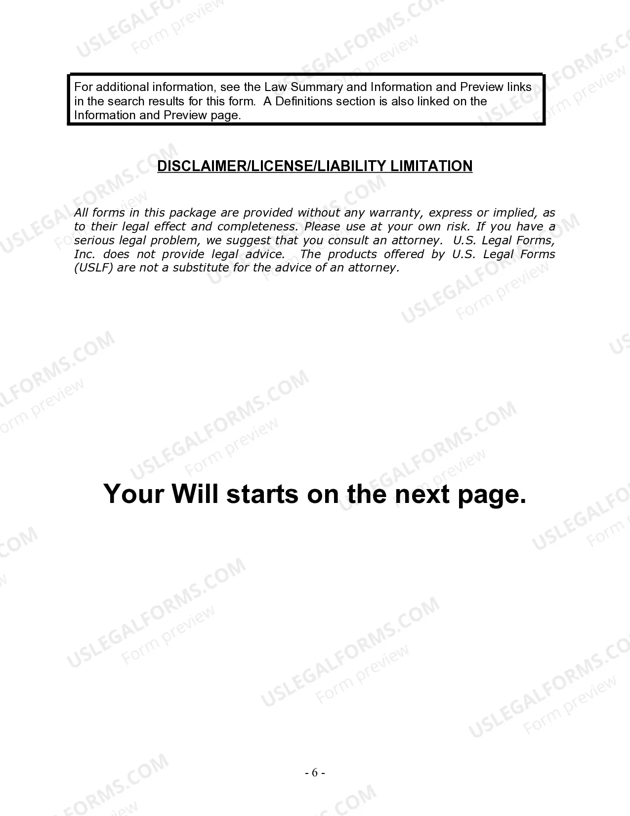 Preview Last Will and Testament for Divorced Person Not Remarried with Adult and Minor Children