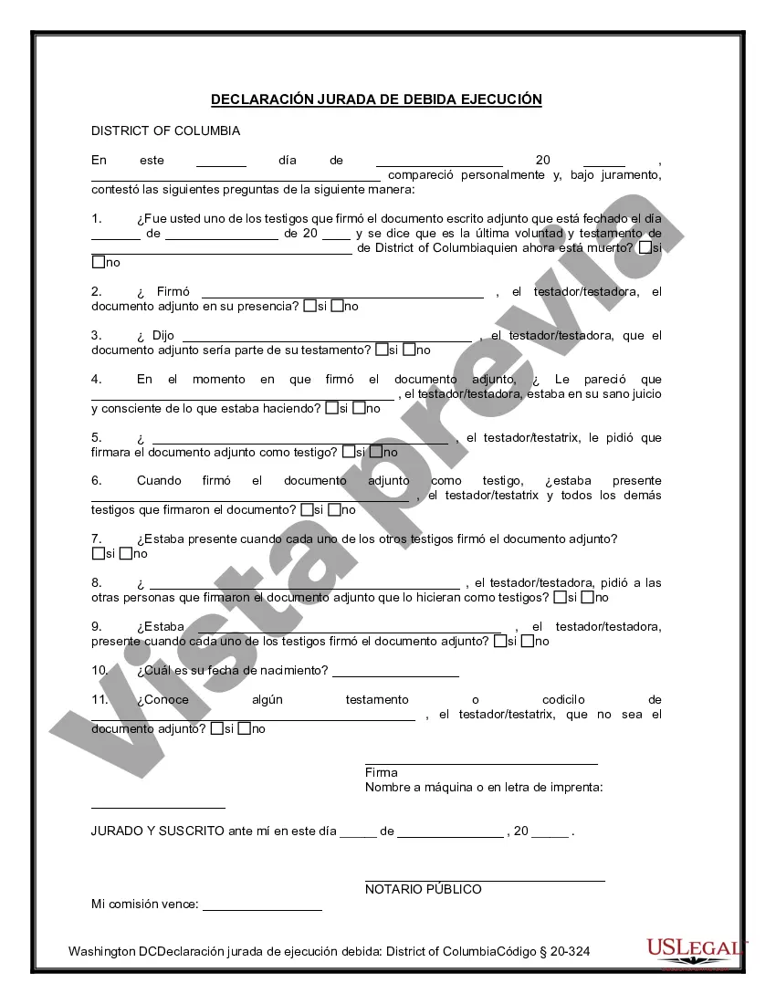 Preview Último testamento legal y formulario de testamento con todos los bienes en fideicomiso llamado testamento invertido