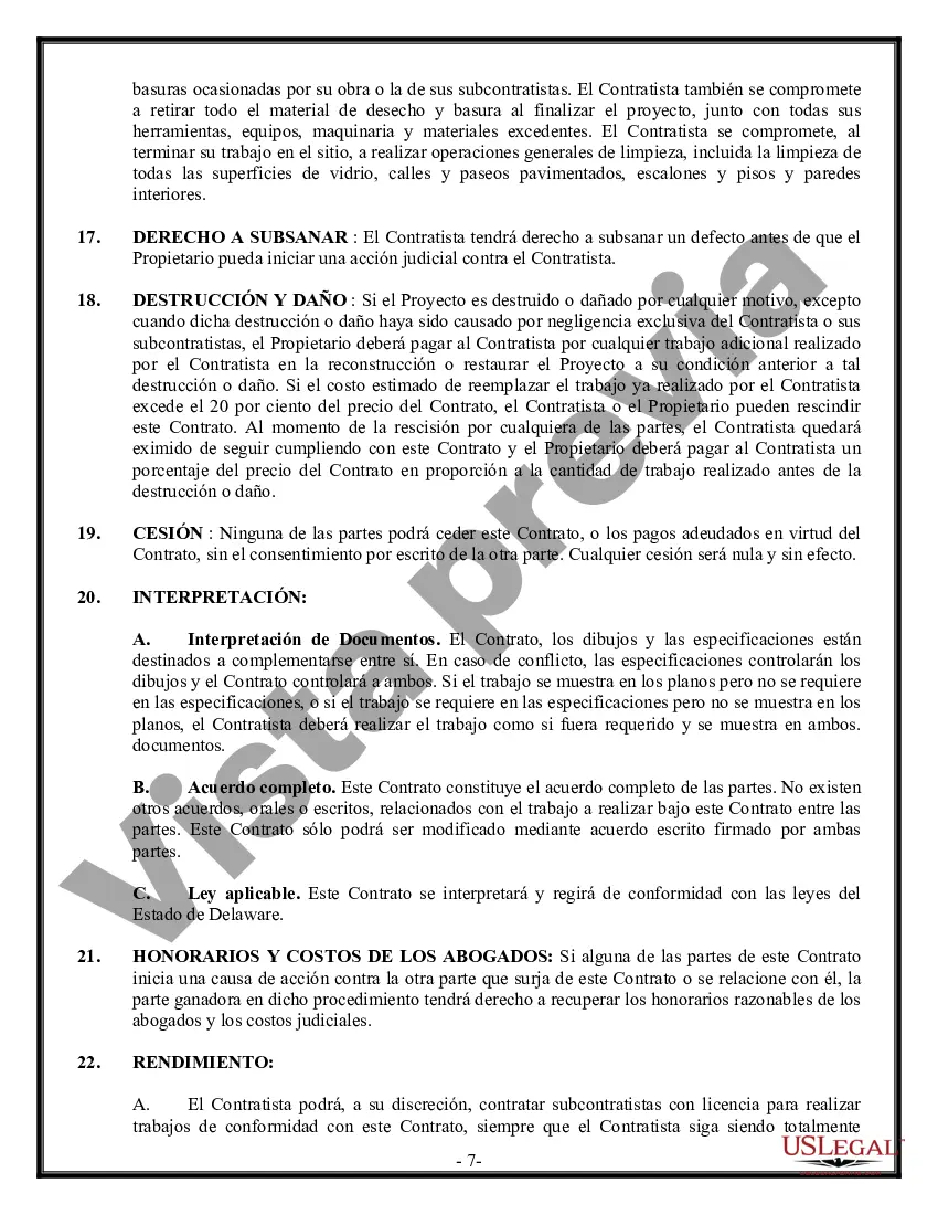 Preview Contrato Comercial para Contratista