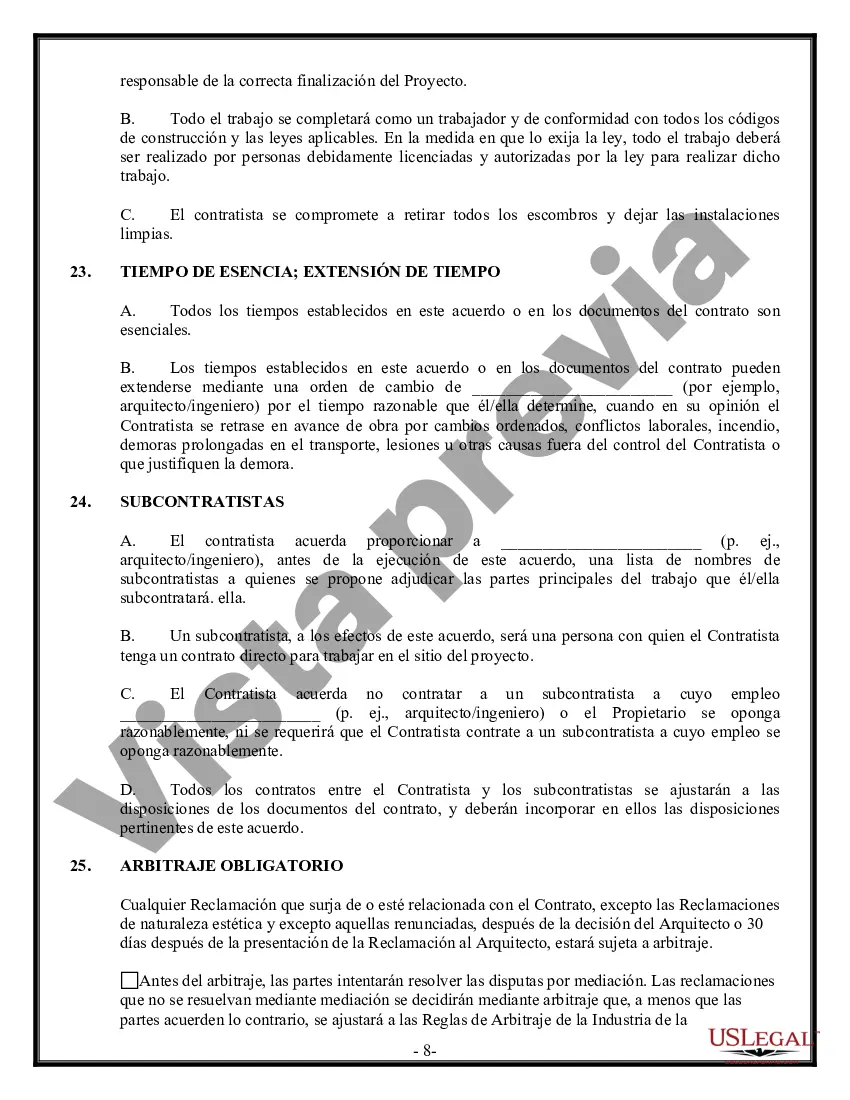 Preview Contrato Comercial para Contratista