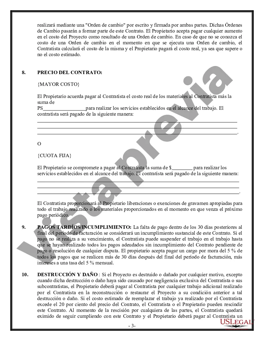 Preview Contrato de excavadora para contratista