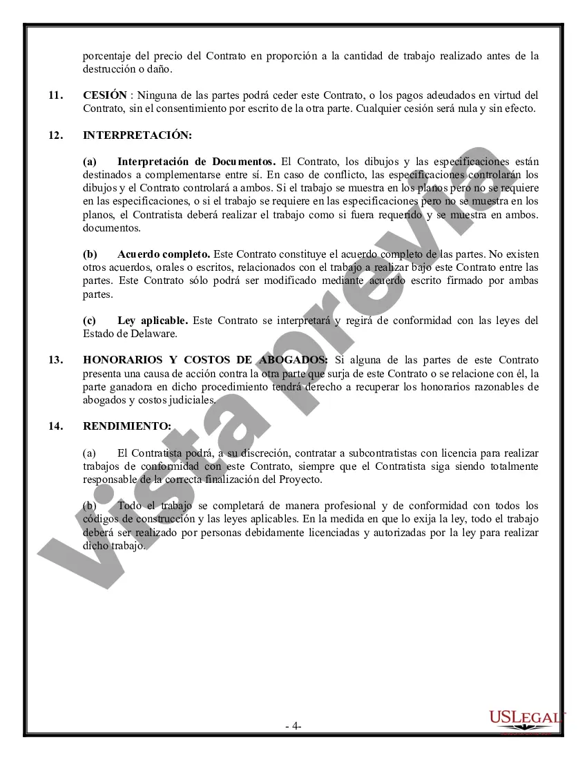 Preview Contrato de excavadora para contratista