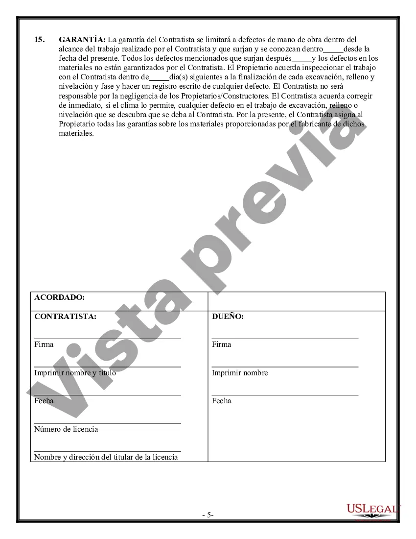 Preview Contrato de excavadora para contratista