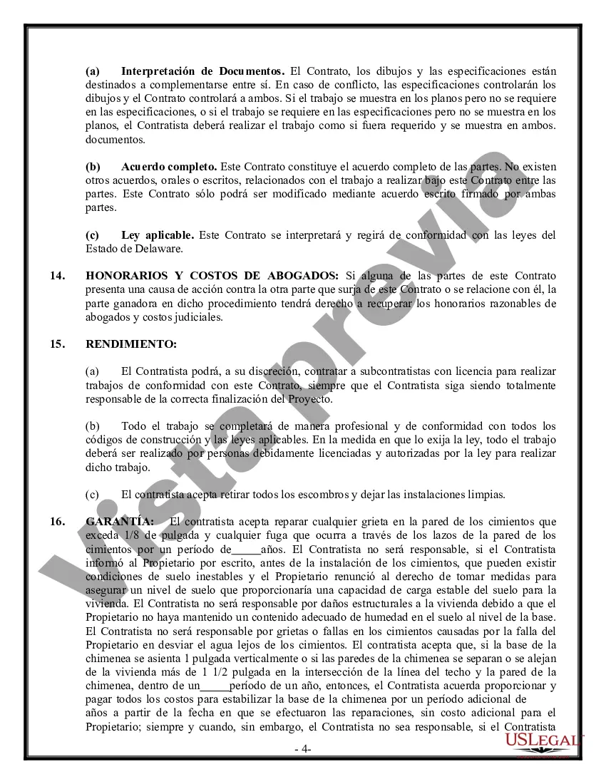 Preview Contrato de Fundación para Contratista