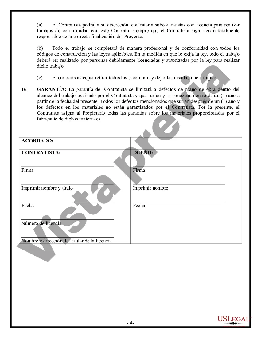 Preview Contrato de albañil para contratista
