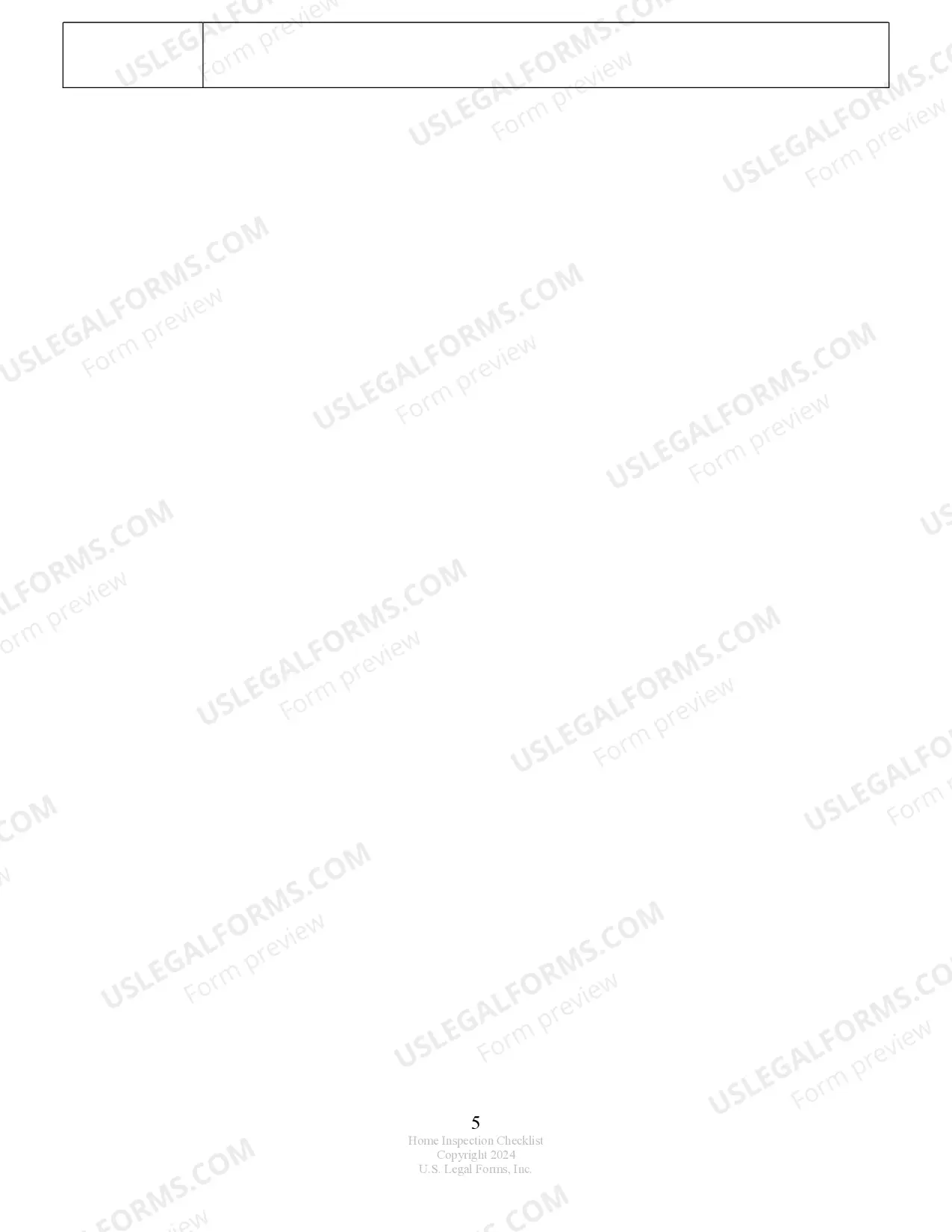 Preview Buyer's Home Inspection Checklist