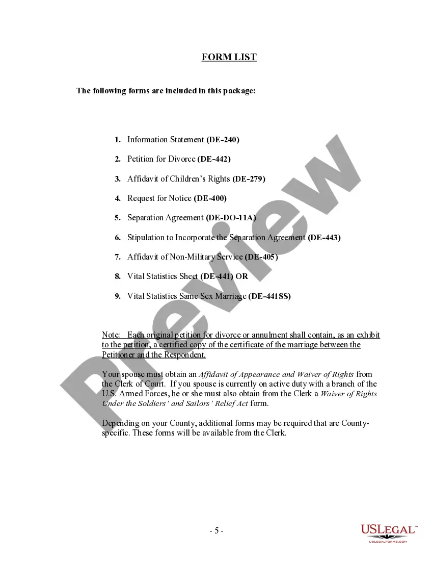Get Delaware No-Fault Agreed Uncontested Divorce Package for Dissolution of Marriage for people with Minor Children Preview Delaware No-Fault Agreed Uncontested Divorce Package for Dissolution of Marriage for people with Minor Children