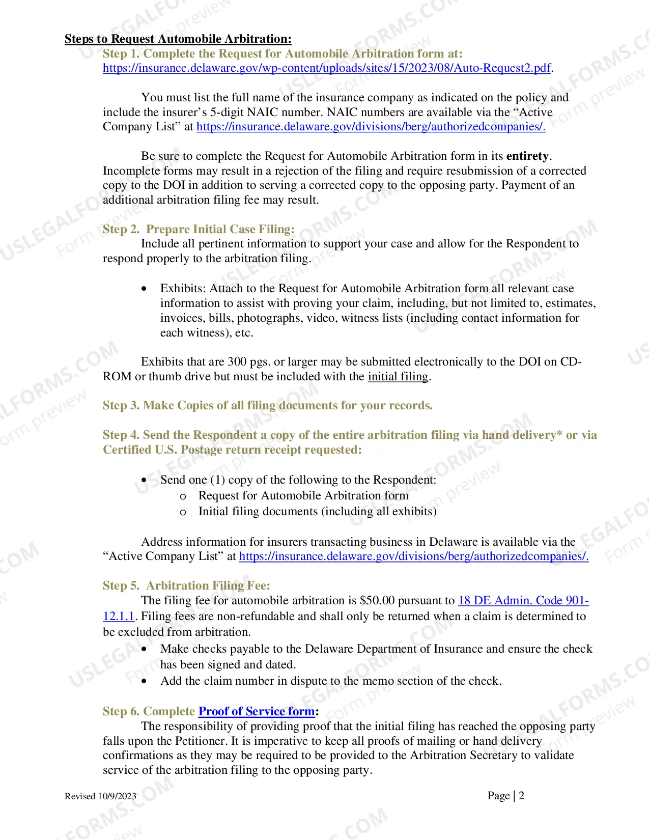Preview About auto insurance arbitration
