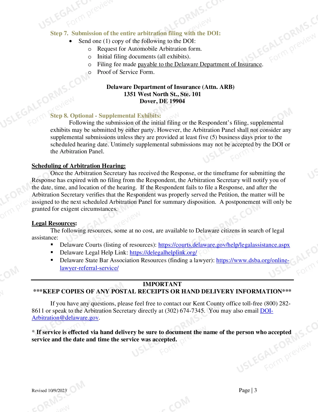 Preview About auto insurance arbitration