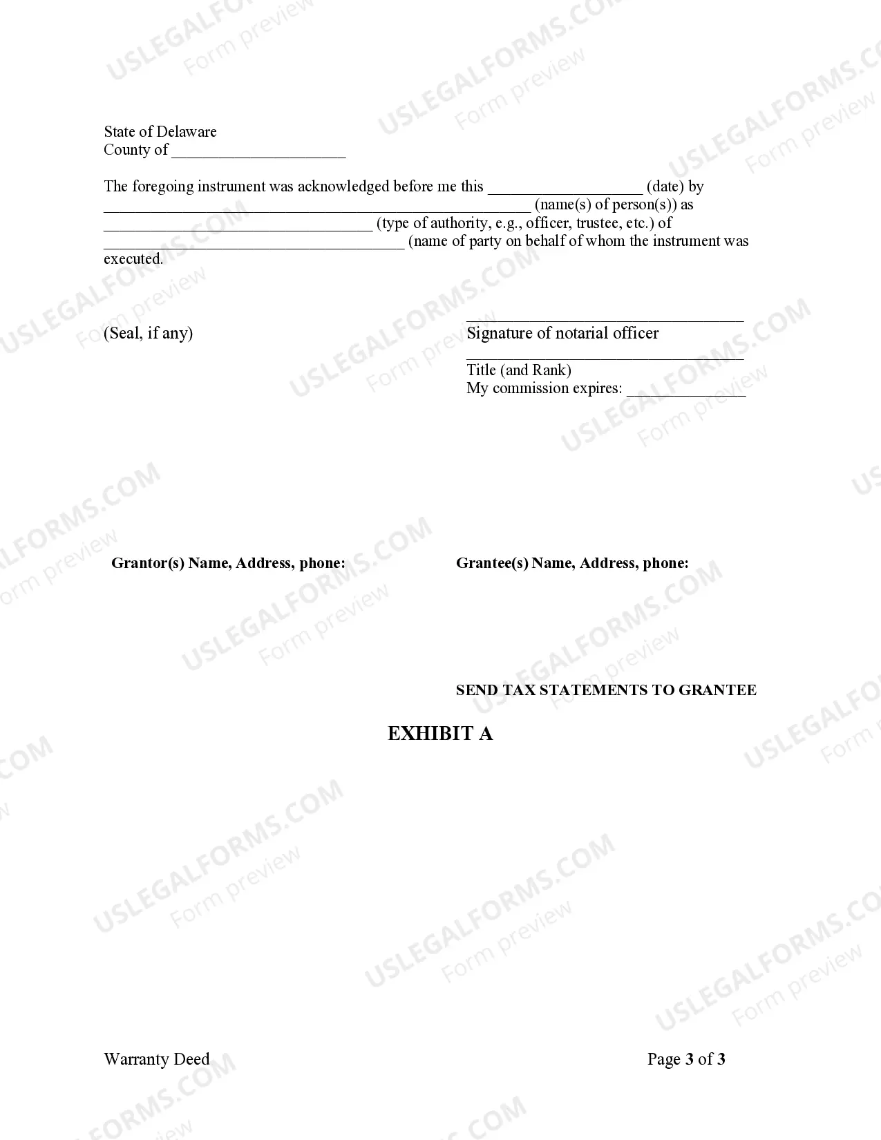 Preview Warranty Deed from Corporation to Individual