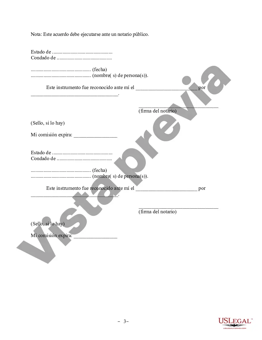 Preview Revocación del Acuerdo de Propiedad Postnupcial - Delaware