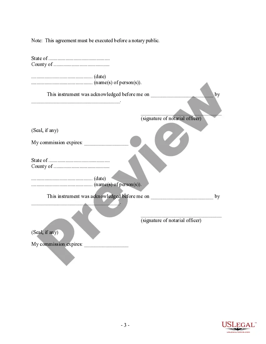 Preview Revocation of Postnuptial Property Agreement