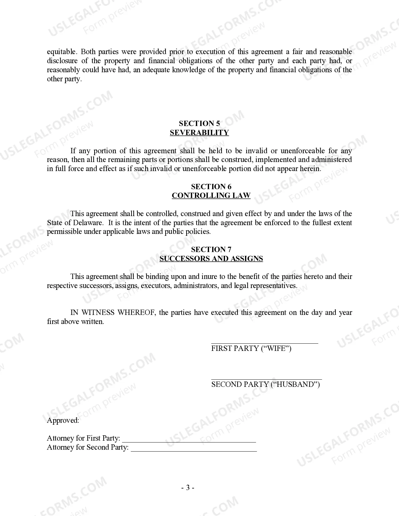 Preview Amendment to Postnuptial Property Agreement