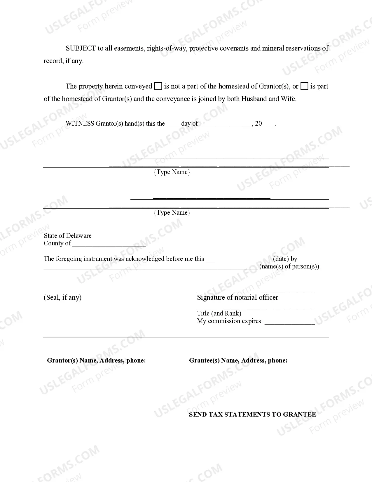 Preview Warranty Deed to Child Reserving a Life Estate in the Parents