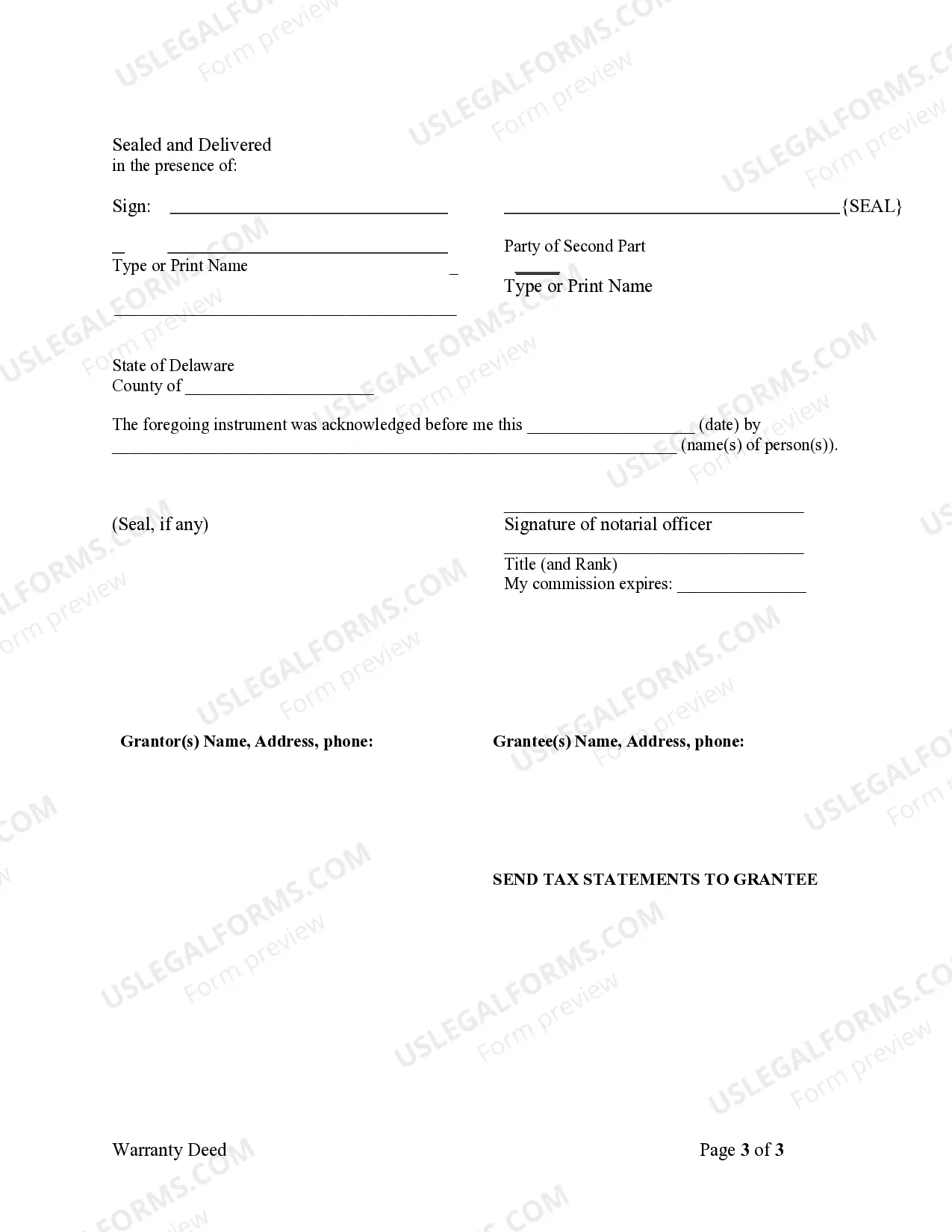 Preview Warranty Deed from two Individuals to Husband and Wife
