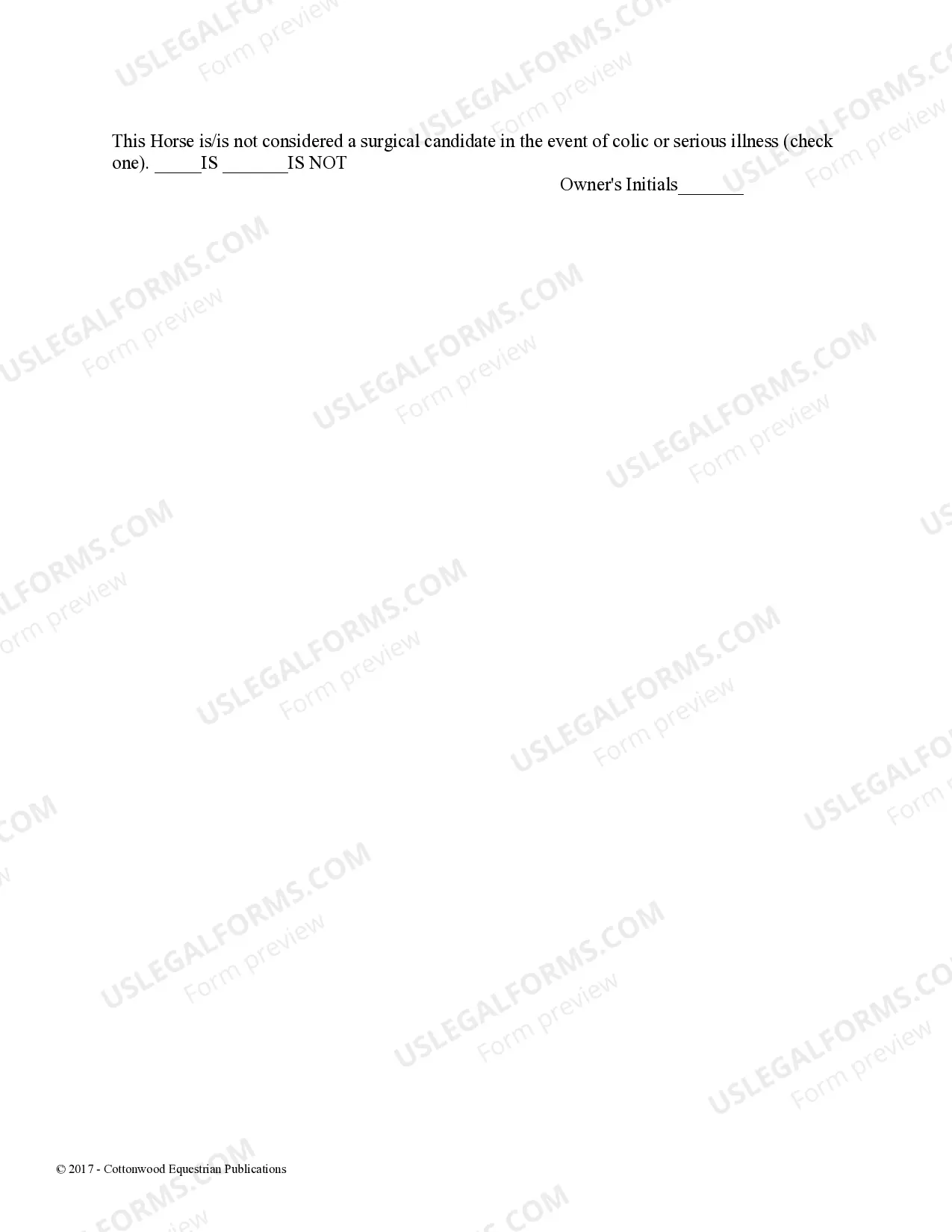 Preview Mare Information Sheet - Horse Equine Forms