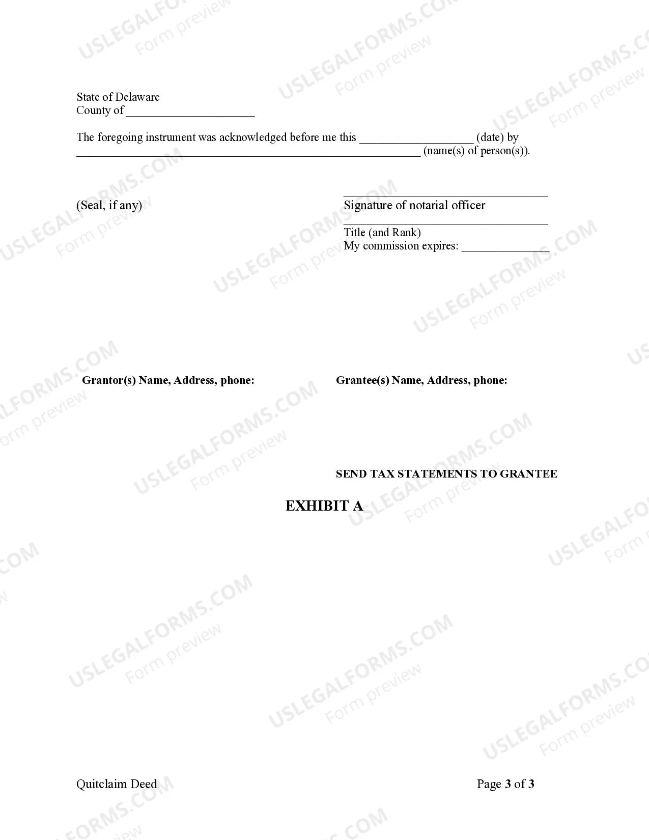 Preview Quitclaim Deed from Husband and Wife to Corporation