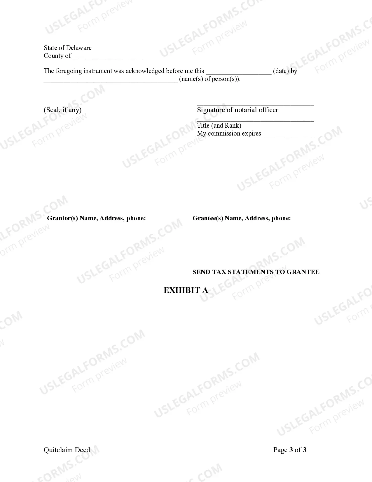 Preview Quitclaim Deed from Husband and Wife to LLC