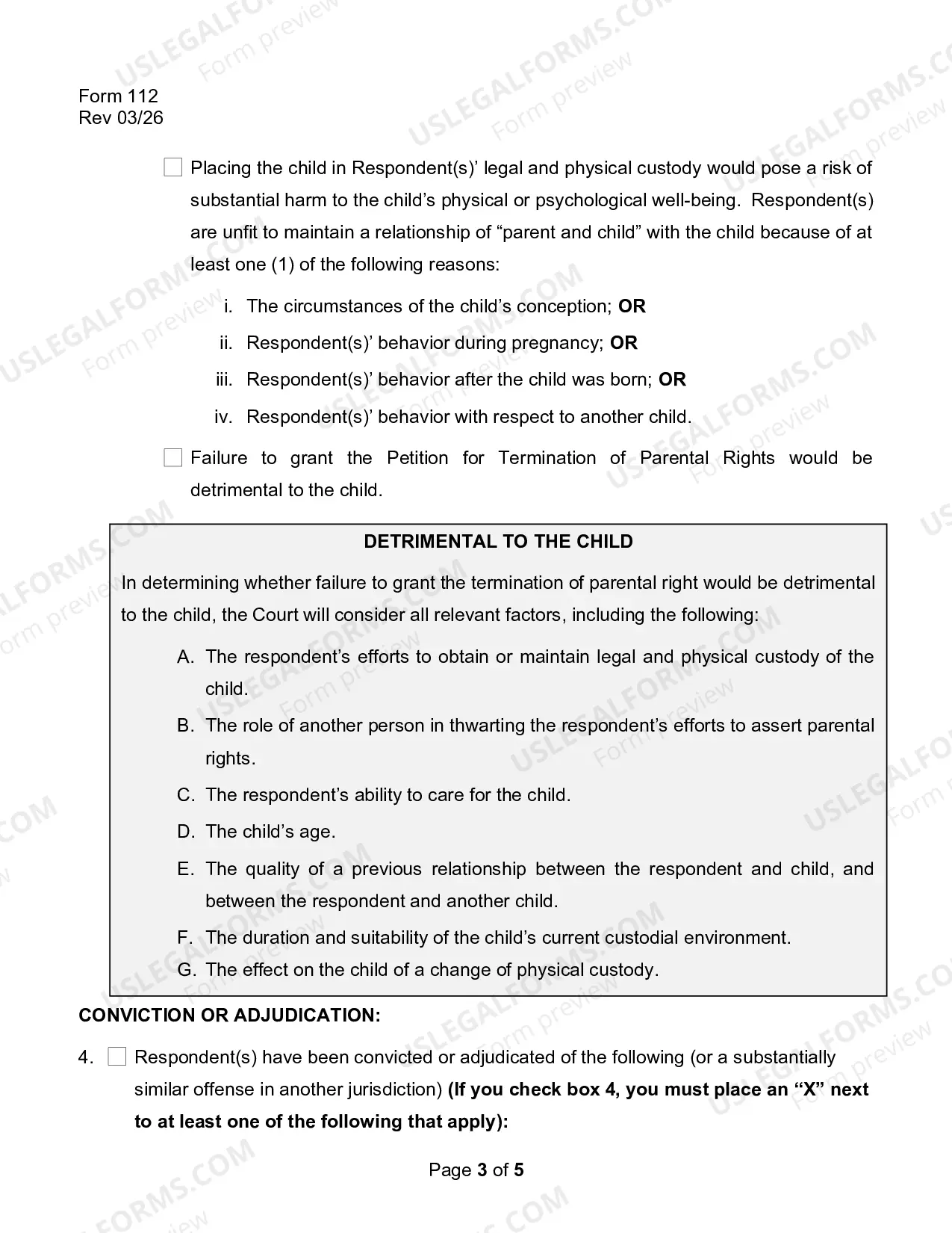 Preview Termination of Parental Rights Grounds