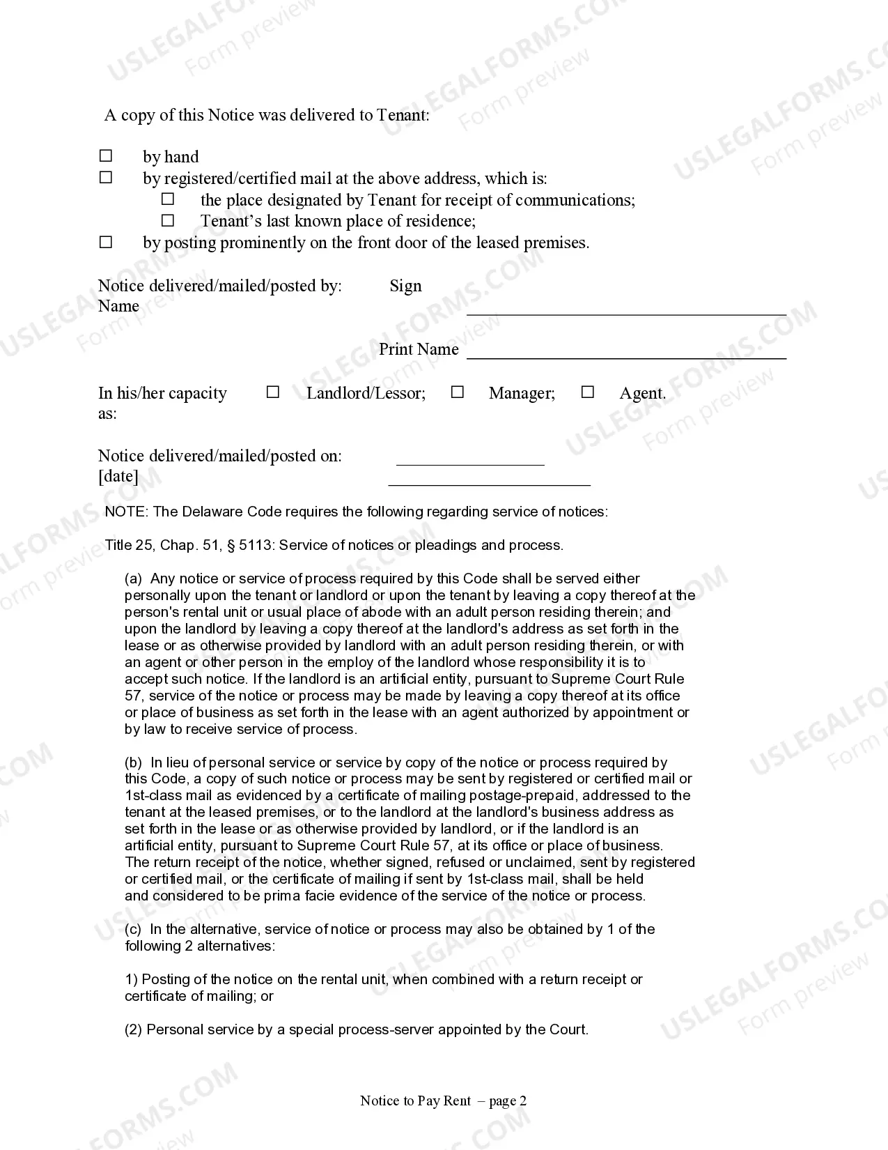 Preview 5 Days Notice to Pay Rent or Lease Terminates for Residential Property from Landlord to Tenant