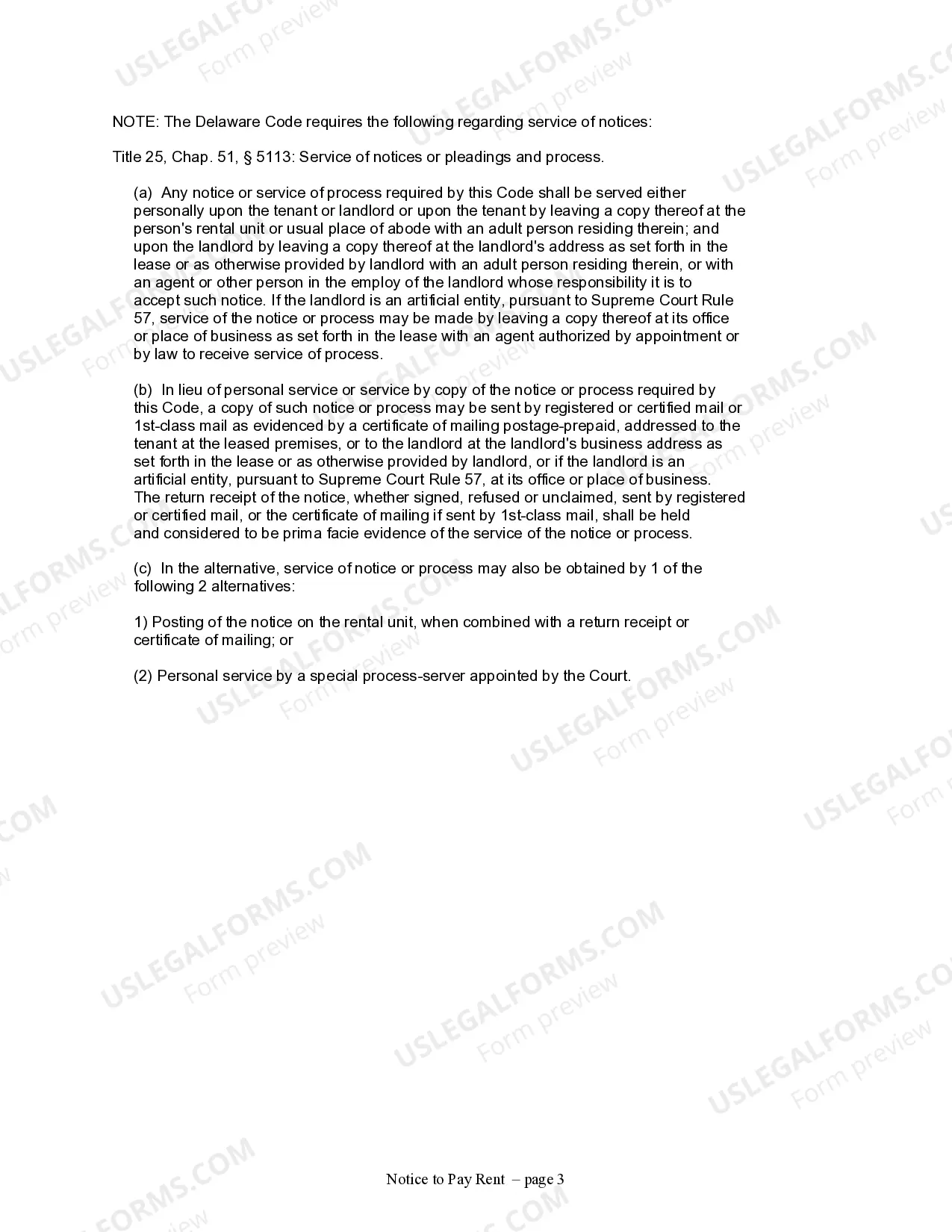 Preview 5 Day Notice to Pay Rent or Lease Terminates - Nonresidential or Commercial from Landlord to Tenant