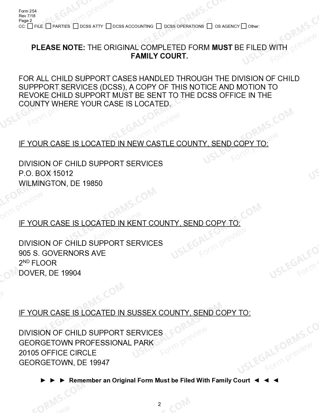Preview Notice and Motion to Revoke Child Support