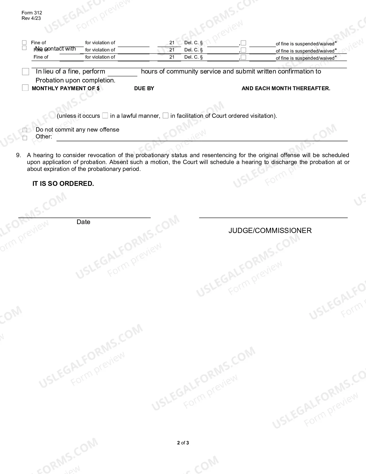 Preview DUI First Offender Program Interim Order