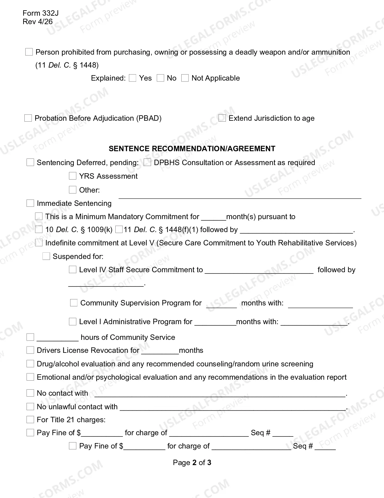 Preview Plea Agreement - Juvenile