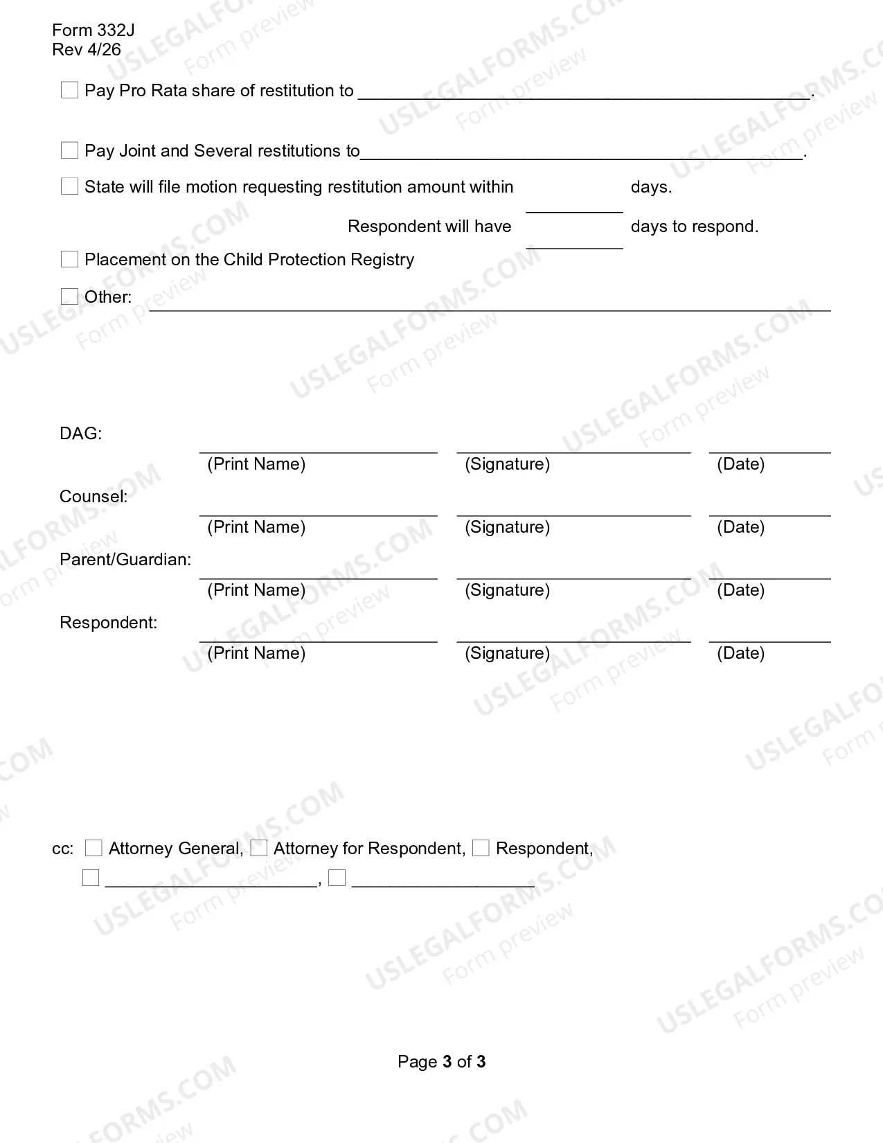 Preview Plea Agreement - Juvenile