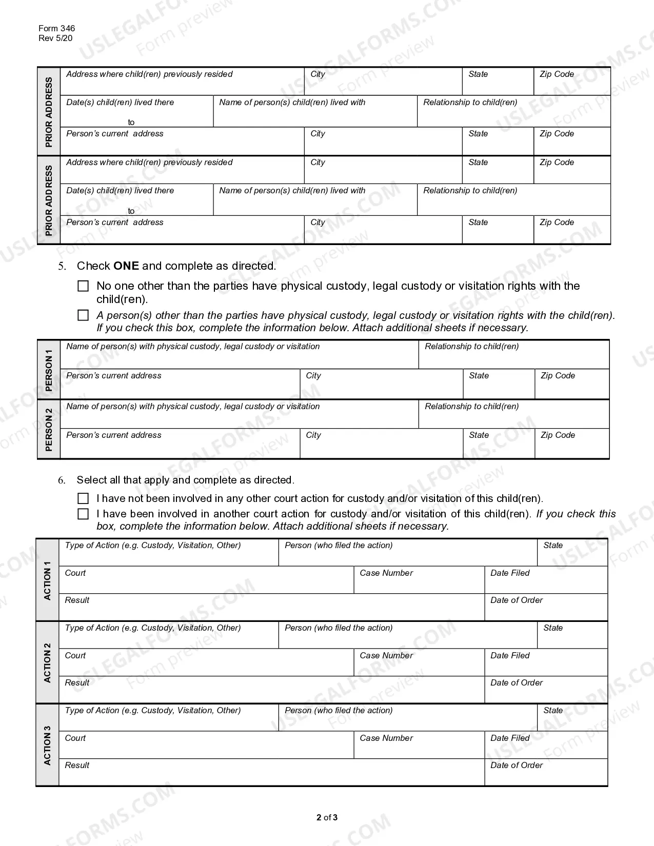 Preview Custody Separate Agreement