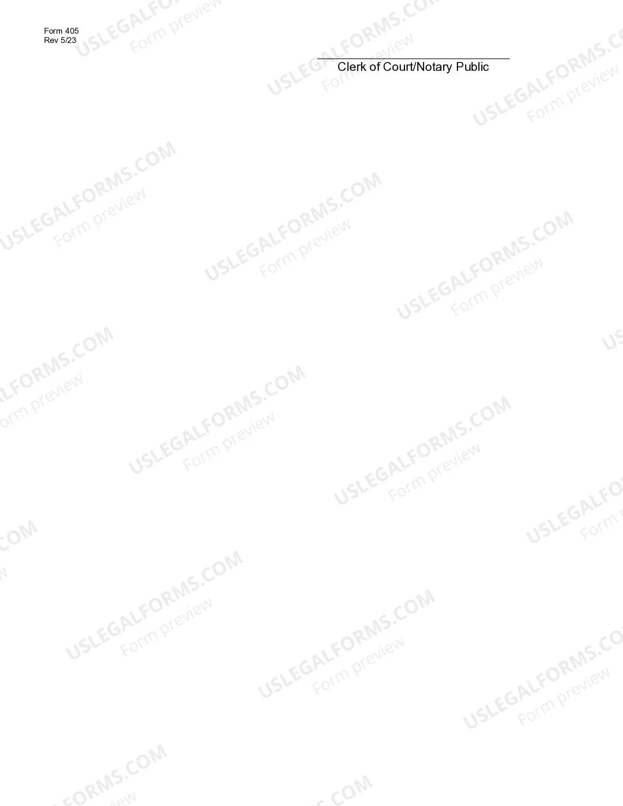 Preview Affidavit of Non-Military Service (Fill-In)