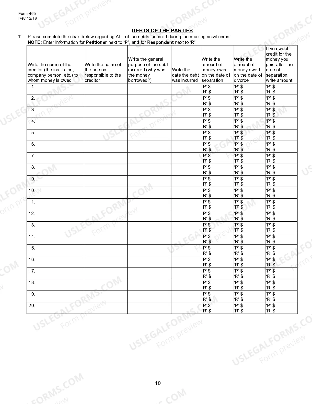 Preview Ancillary Financial Disclosure Report