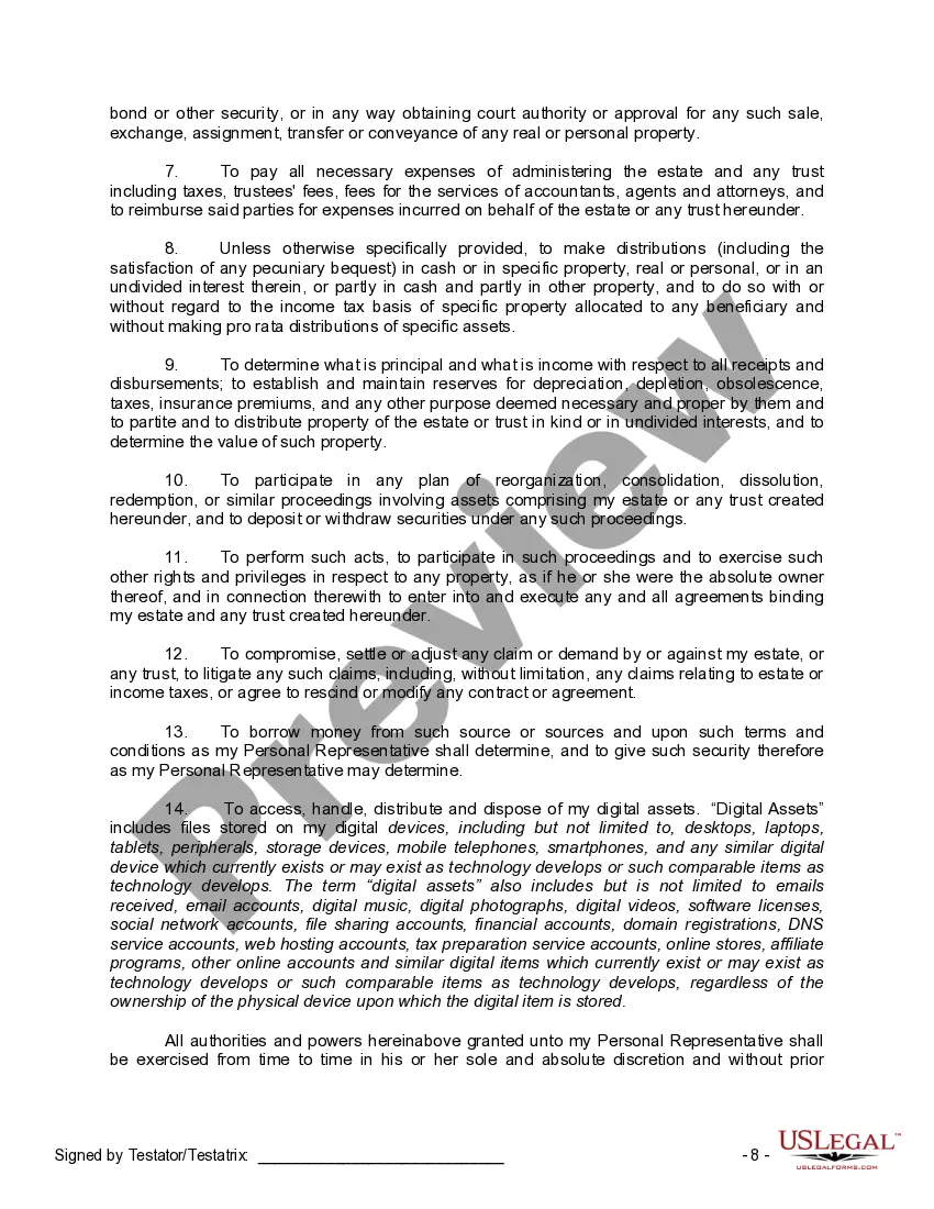 Preview Mutual Wills containing Last Will and Testaments for Man and Woman living together not Married with No Children