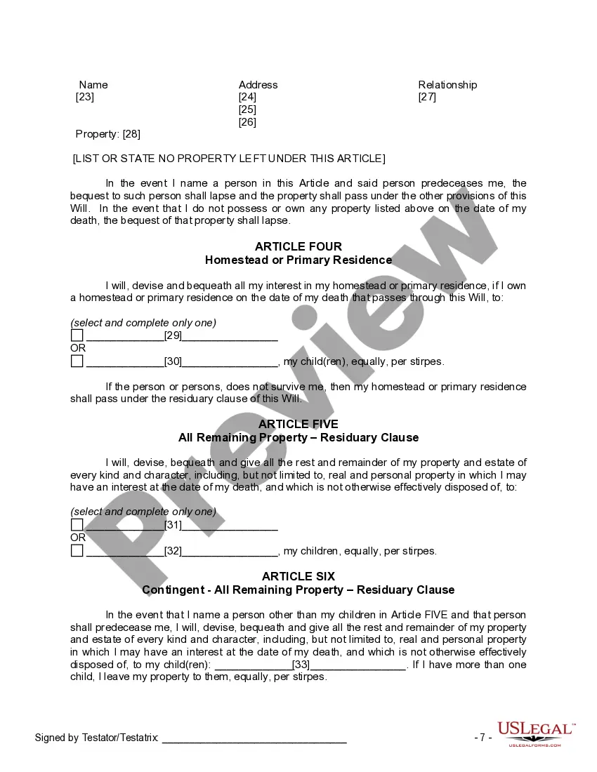 Preview Mutual Wills Package of Last Wills and Testaments for Man and Woman living together not Married with Adult Children