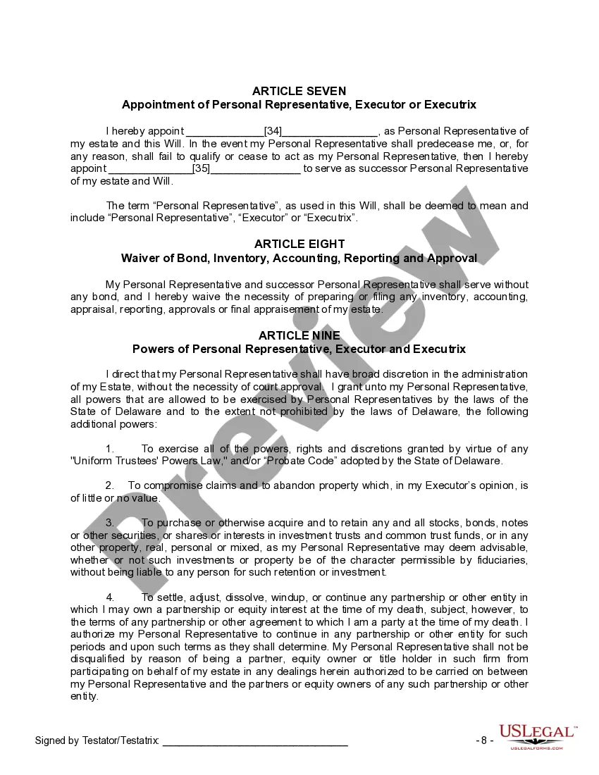 Preview Mutual Wills Package of Last Wills and Testaments for Man and Woman living together not Married with Adult Children