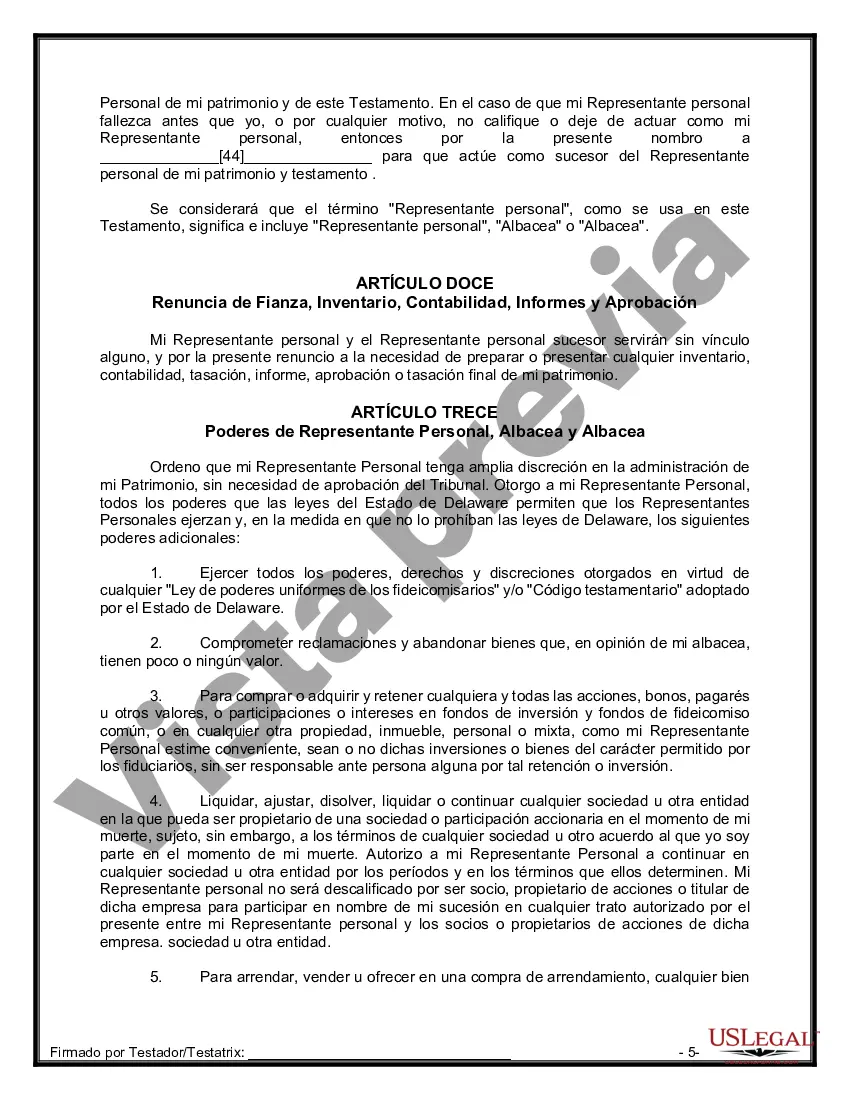 Preview Testamentos Mutuos o Últimas Voluntades y Testamentos para Personas Solteras que conviven con Hijos Menores