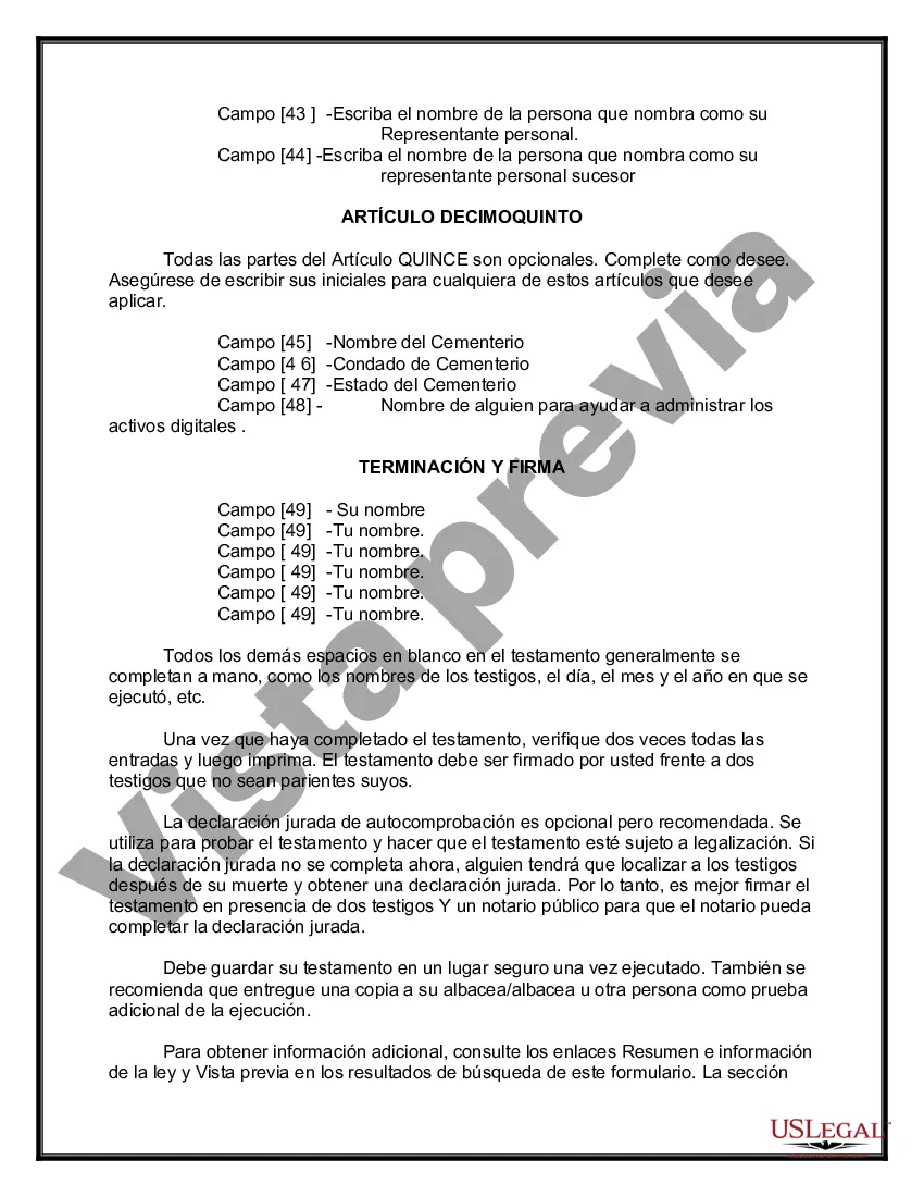 Preview Testamentos Mutuos o Últimas Voluntades y Testamentos para Personas Solteras que conviven con Hijos Menores