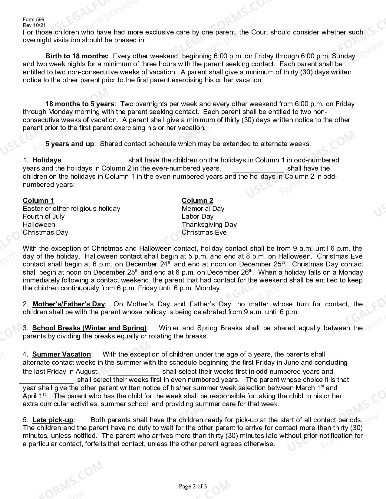 Preview Contact Guidelines