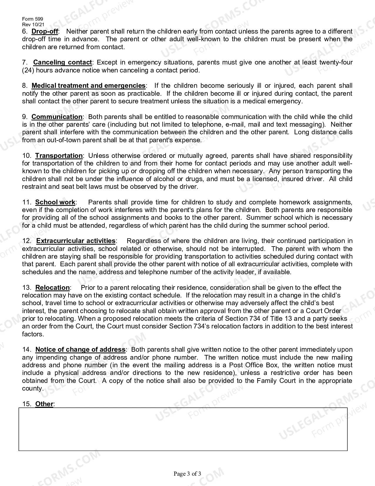 Preview Contact Guidelines