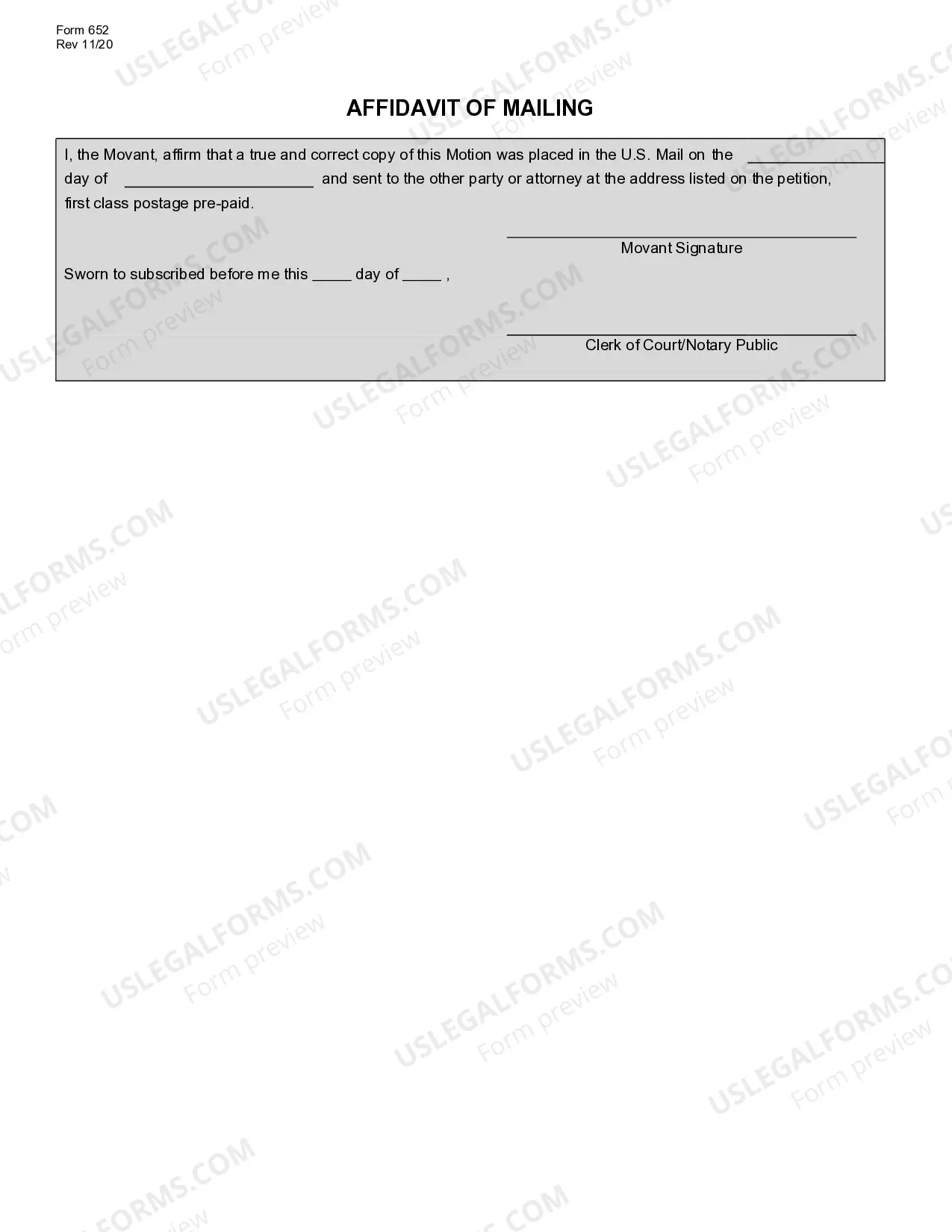 Preview Motion and Affidavit for Interim Relief